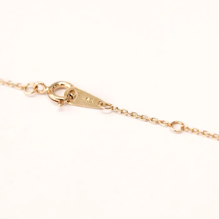 Necklaces MinimalBijoux 14K 18K Gold Point Marquiuse Cubic Necklace