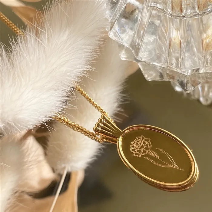 Necklaces Pika Bear Wildflower Pendant Necklace