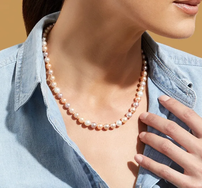 Necklaces SPT 6570mm Freshwater Multicolor Pearl Necklace AAA Quality Necklaces SPT 6570mm Freshwater Multicolor Pearl Necklace AAA Quality