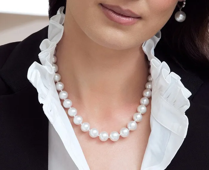 SPT Necklaces White South Sea Pearl Necklace 90110mm AAAA Quality