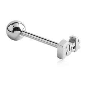 Tulsa Body Jewelry Bracelets Fuck Stainless Tongue Barbell