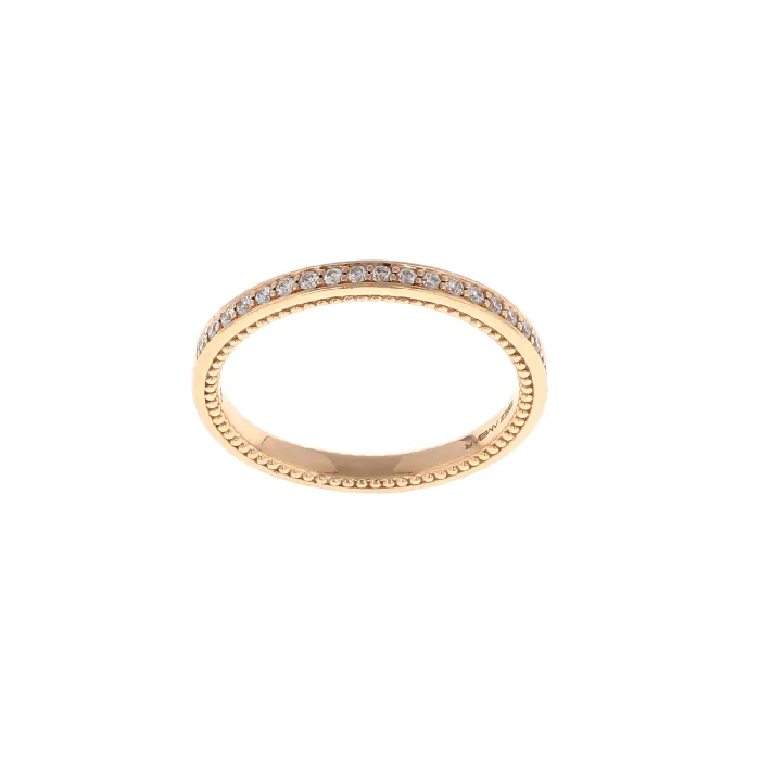18K Rose Gold 12 Way Pave Diamond Band 014CTW International Diamond Center Rings 18K Rose Gold 12 Way Pave Diamond Band 014CTW International Diamond Center Rings
