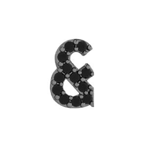 Charm Necklaces SG Fine Slider Pave Ampersand Charm
