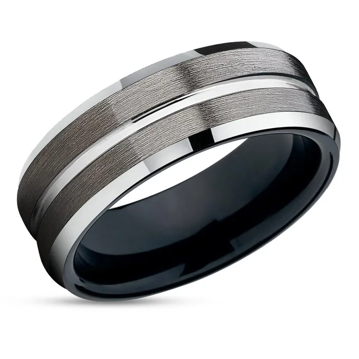Clean Casting Jewelry Rings Gunmetal Tungsten Ring Black Tungsten Ring Gunmetal Tungsten Wedding Band Black Clean Casting Jewelry Rings Gunmetal Tungsten Ring Black Tungsten Ring Gunmetal Tungsten Wedding Band Black