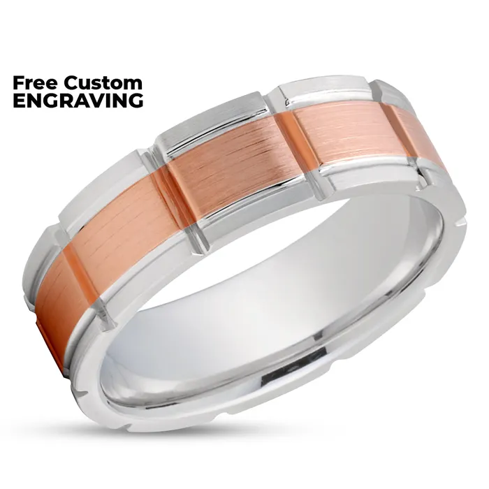 Clean Casting Jewelry Rings Rose Gold Wedding Ring Rose Gold Wedding Band 14k Rose Gold Ring White Gold Ring