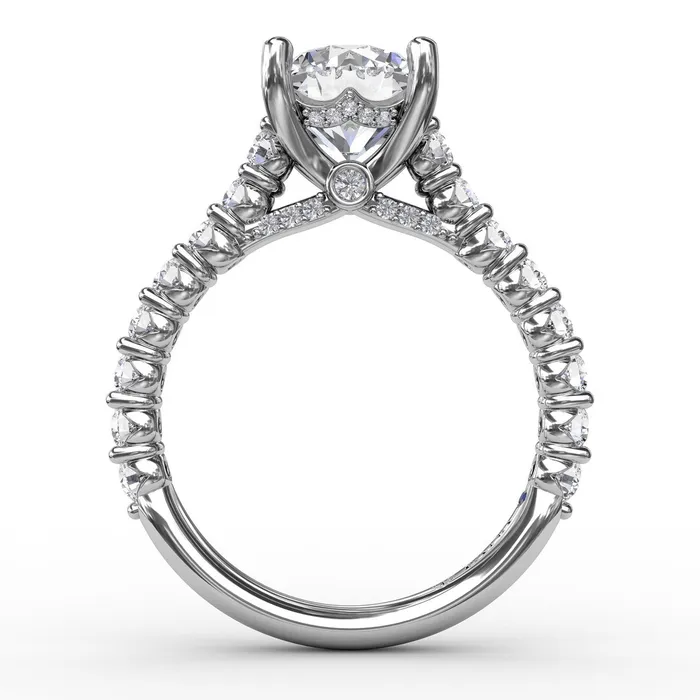 International Diamond Center Rings FANA Contemporary Diamond Solitaire Engagement Ring Setting With Hidden Halo International Diamond Center Rings FANA Contemporary Diamond Solitaire Engagement Ring Setting With Hidden Halo