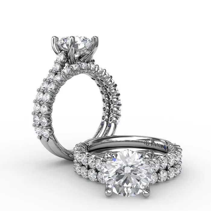 International Diamond Center Rings FANA Contemporary Diamond Solitaire Engagement Ring Setting With Hidden Halo International Diamond Center Rings FANA Contemporary Diamond Solitaire Engagement Ring Setting With Hidden Halo