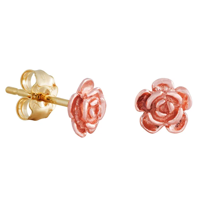 Landstroms Black Hills Gold Rose Earrings TR Jewelry Concepts Earrings