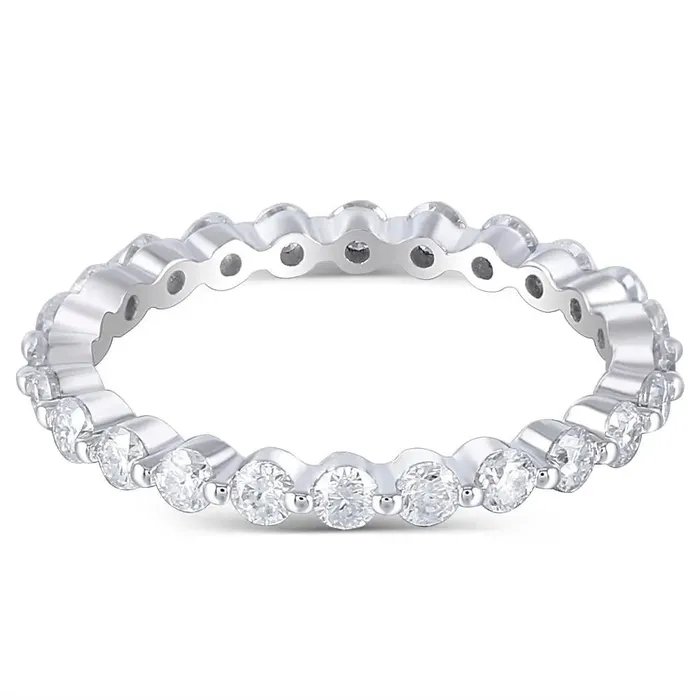 Luxus Moissanite Rings Jewelry Rings 14k White Gold Eternity Ring Moissanite 1ct Total Luxus Moissanite Rings Jewelry Rings 14k White Gold Eternity Ring Moissanite 1ct Total
