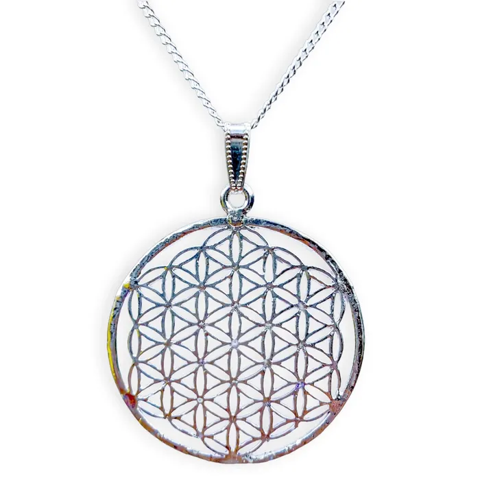 Magic Crystals Necklaces Flower of Life Pendant Necklace