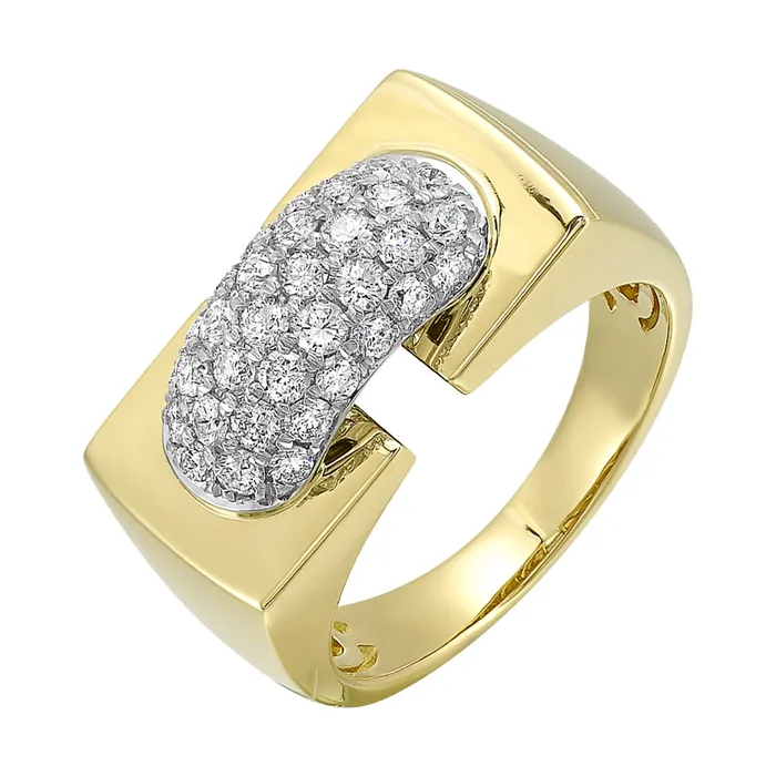 Rings Gems One 14Kt White Yellow Gold Diamond 34Ctw Ring