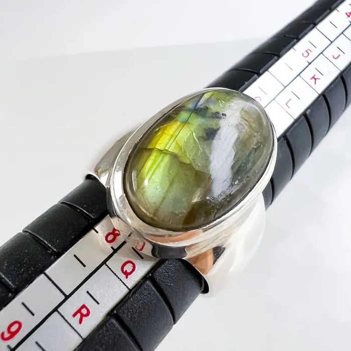 Rings Magic Crystals Labradorite Sterling 925 Silver Ring