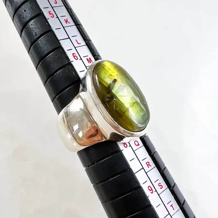 Rings Magic Crystals Labradorite Sterling 925 Silver Ring