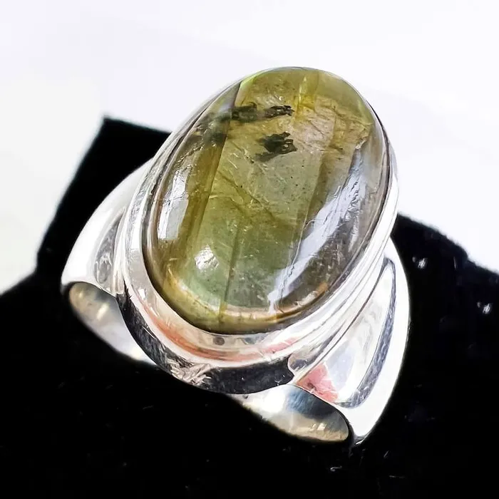 Rings Magic Crystals Labradorite Sterling 925 Silver Ring