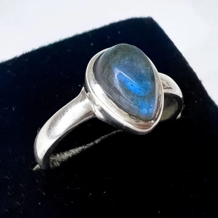 Rings Magic Crystals Labradorite Sterling 925 Silver Ring