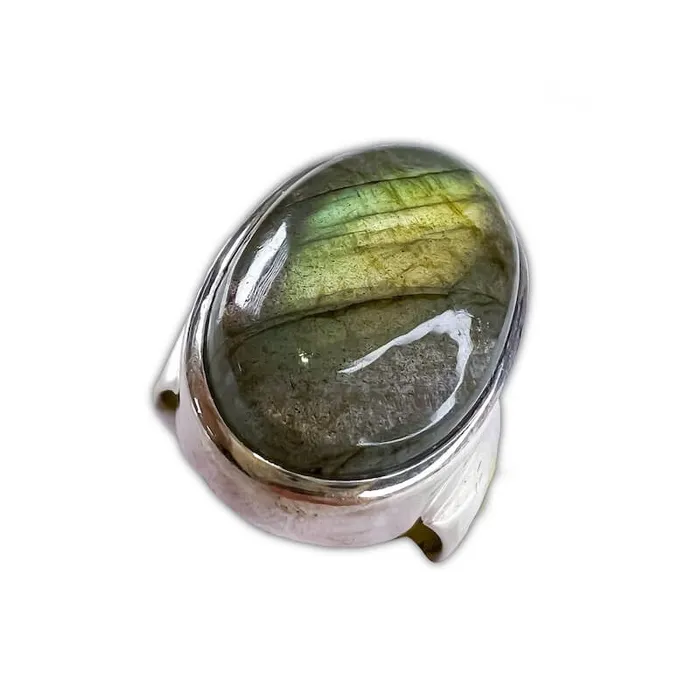Rings Magic Crystals Labradorite Sterling 925 Silver Ring