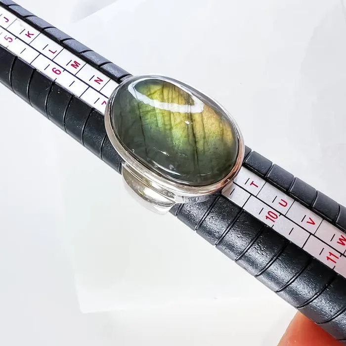 Rings Magic Crystals Labradorite Sterling 925 Silver Ring