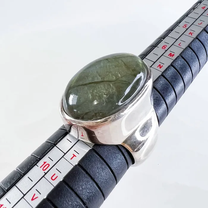 Rings Magic Crystals Labradorite Sterling 925 Silver Ring