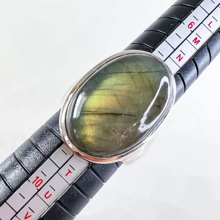 Rings Magic Crystals Labradorite Sterling 925 Silver Ring