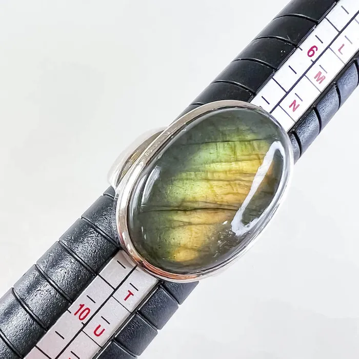 Rings Magic Crystals Labradorite Sterling 925 Silver Ring