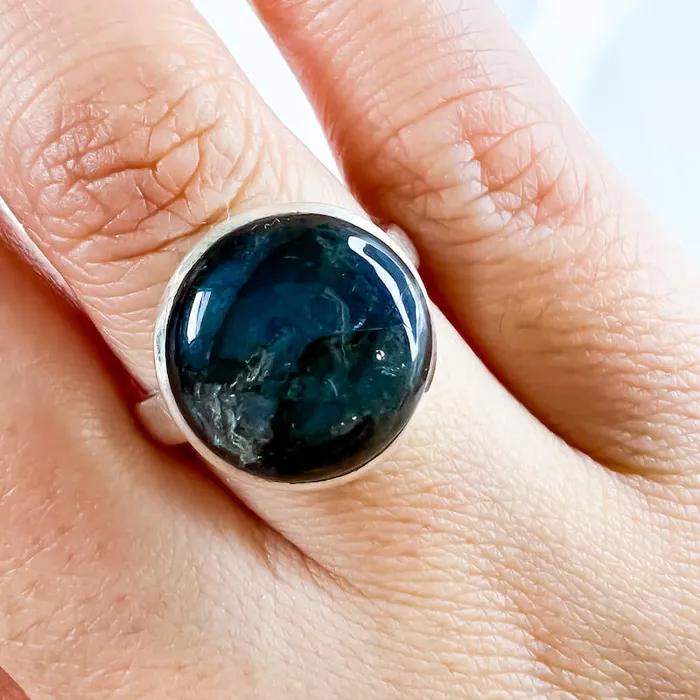 Rings Magic Crystals Labradorite Sterling 925 Silver Ring