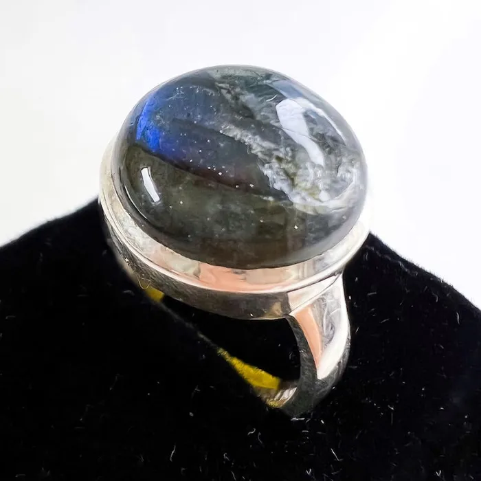 Rings Magic Crystals Labradorite Sterling 925 Silver Ring