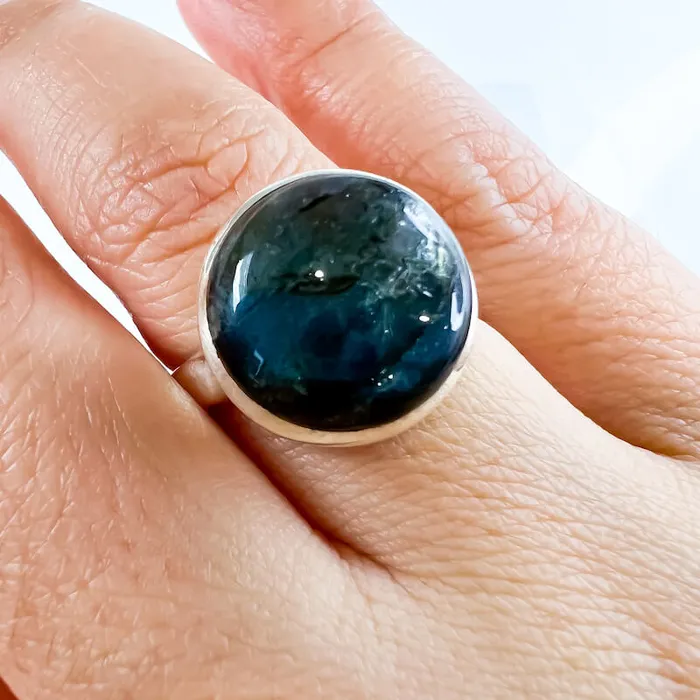 Rings Magic Crystals Labradorite Sterling 925 Silver Ring
