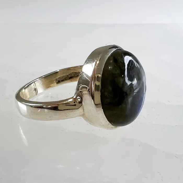 Rings Magic Crystals Labradorite Sterling 925 Silver Ring