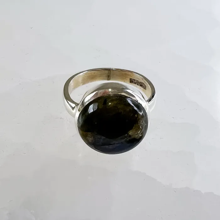 Rings Magic Crystals Labradorite Sterling 925 Silver Ring