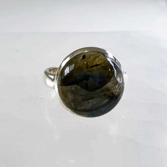Rings Magic Crystals Labradorite Sterling 925 Silver Ring