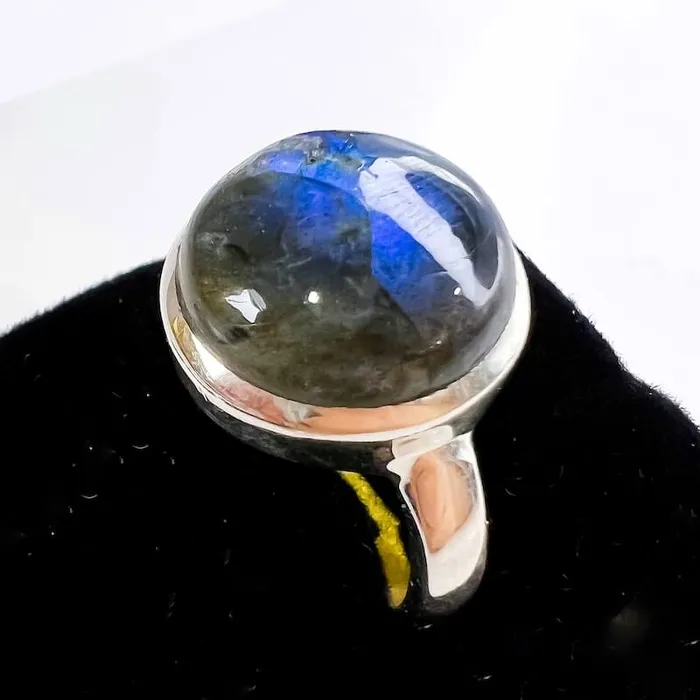 Rings Magic Crystals Labradorite Sterling 925 Silver Ring