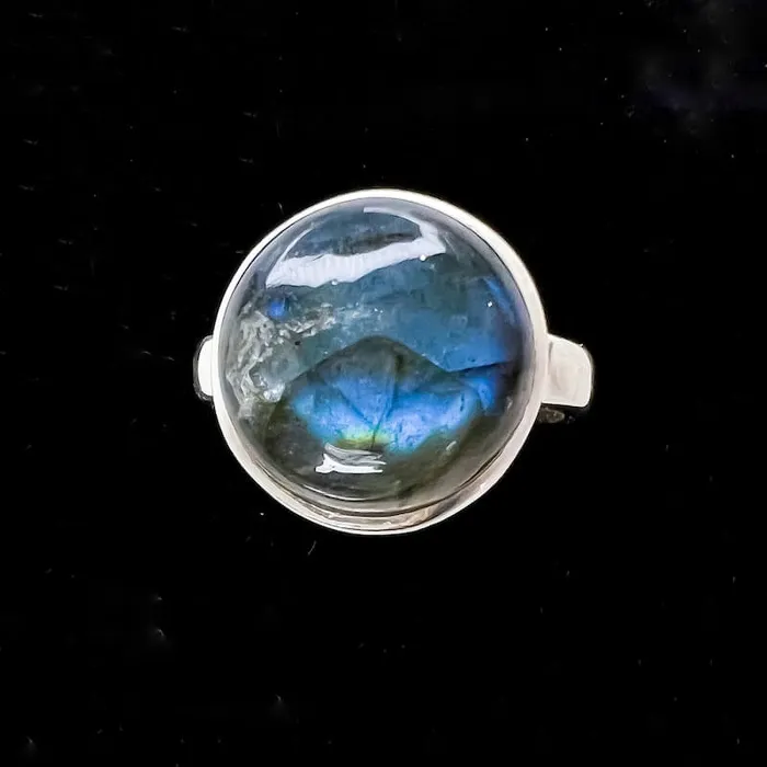 Rings Magic Crystals Labradorite Sterling 925 Silver Ring