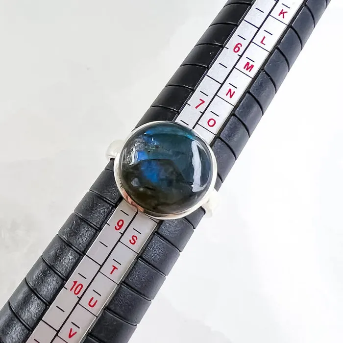 Rings Magic Crystals Labradorite Sterling 925 Silver Ring