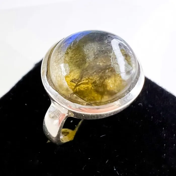 Rings Magic Crystals Labradorite Sterling 925 Silver Ring