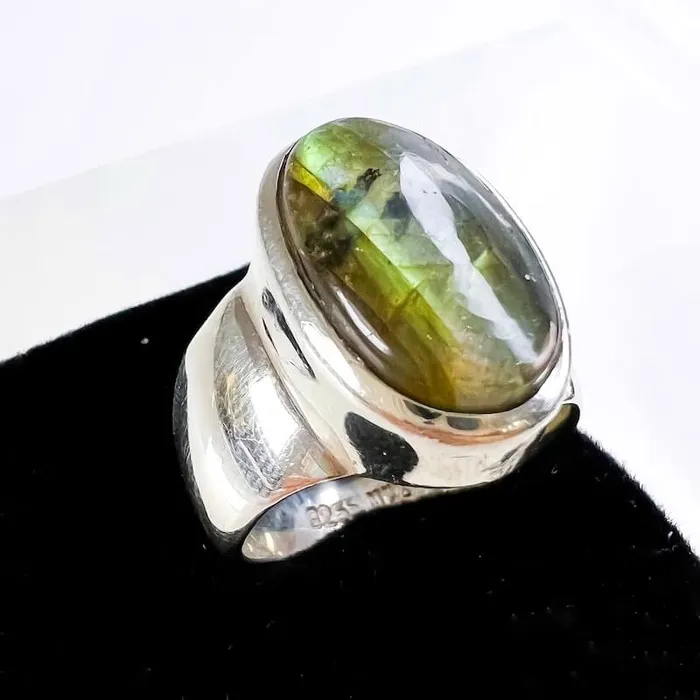Rings Magic Crystals Labradorite Sterling 925 Silver Ring