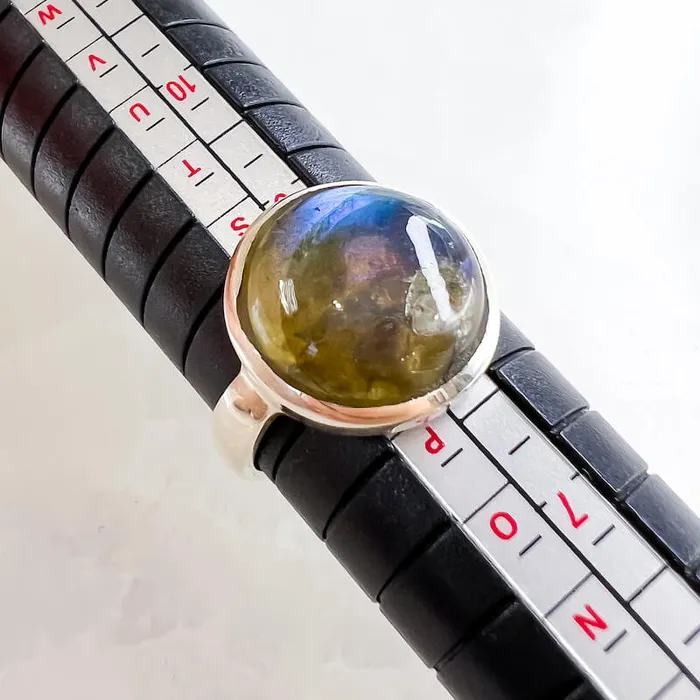 Rings Magic Crystals Labradorite Sterling 925 Silver Ring