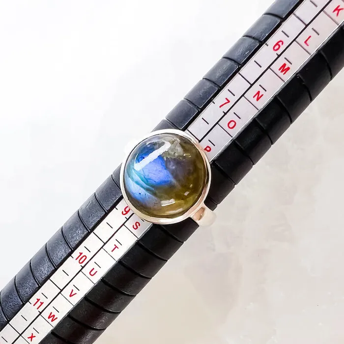 Rings Magic Crystals Labradorite Sterling 925 Silver Ring