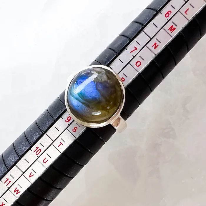 Rings Magic Crystals Labradorite Sterling 925 Silver Ring