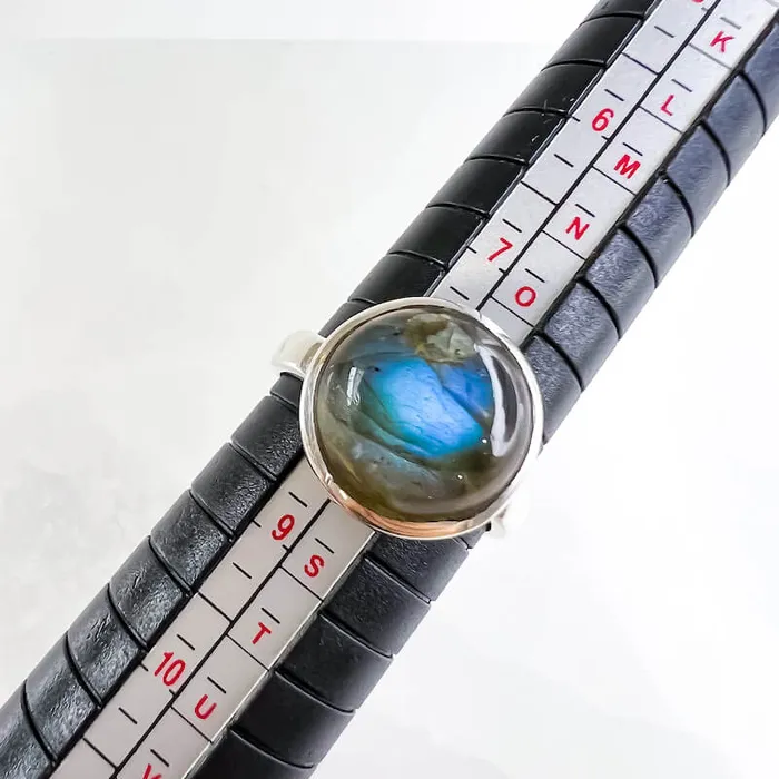 Rings Magic Crystals Labradorite Sterling 925 Silver Ring
