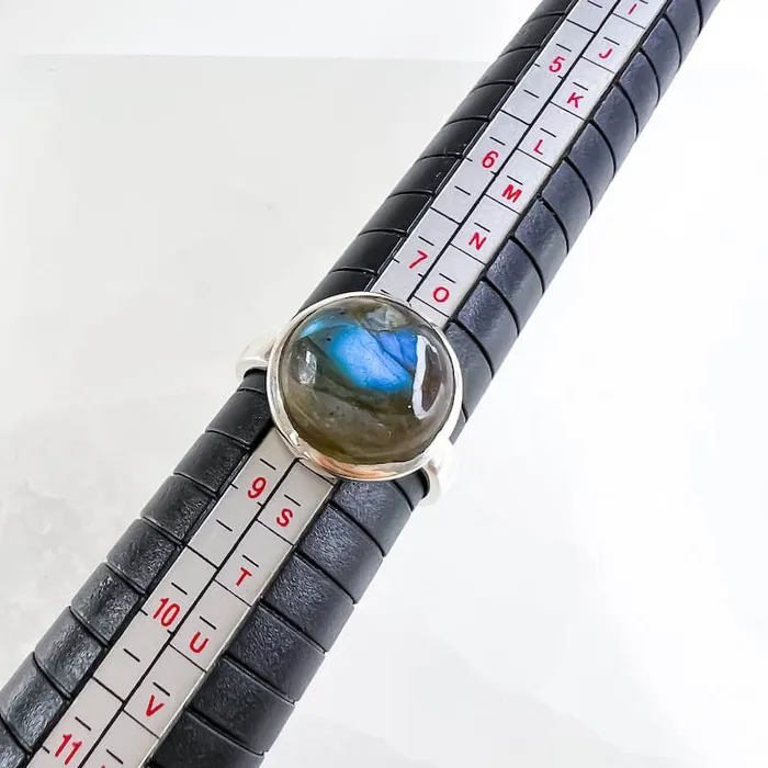 Rings Magic Crystals Labradorite Sterling 925 Silver Ring
