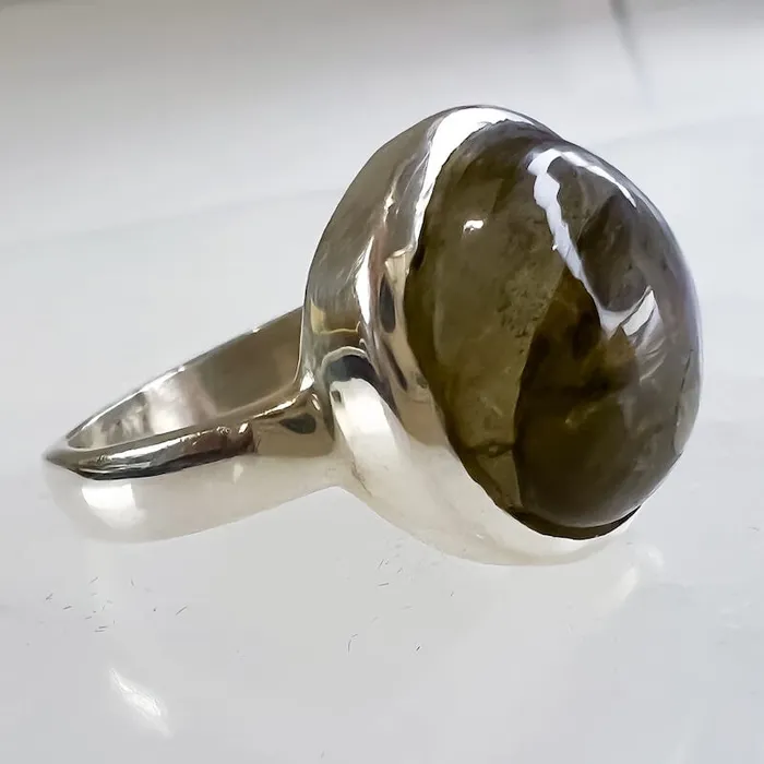 Rings Magic Crystals Labradorite Sterling 925 Silver Ring