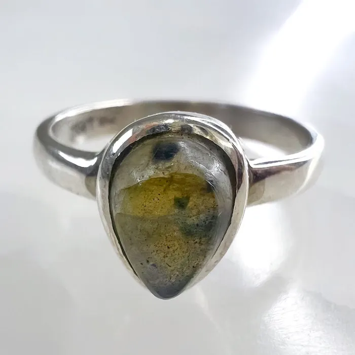 Rings Magic Crystals Labradorite Sterling 925 Silver Ring
