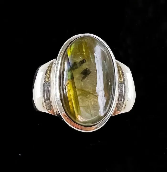 Rings Magic Crystals Labradorite Sterling 925 Silver Ring