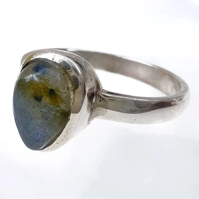 Rings Magic Crystals Labradorite Sterling 925 Silver Ring