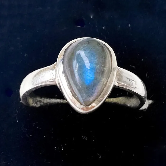 Rings Magic Crystals Labradorite Sterling 925 Silver Ring