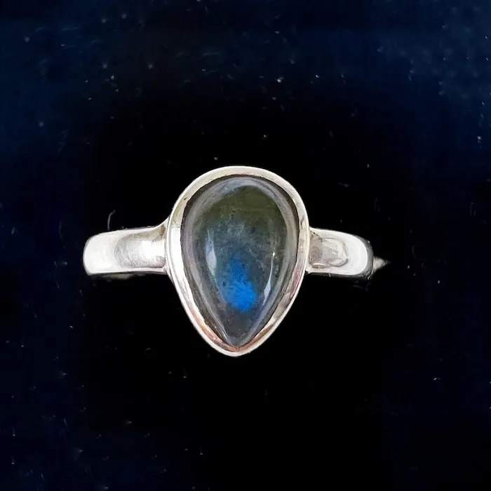 Rings Magic Crystals Labradorite Sterling 925 Silver Ring