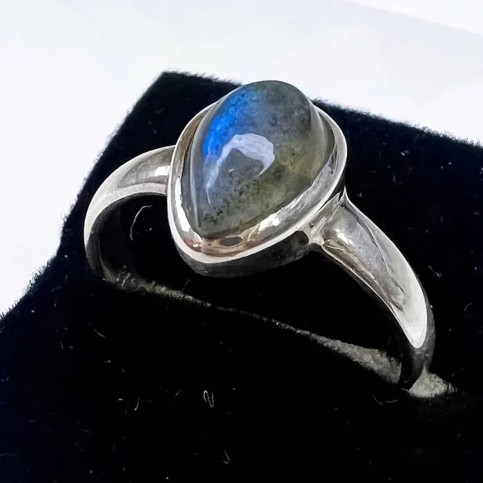 Rings Magic Crystals Labradorite Sterling 925 Silver Ring