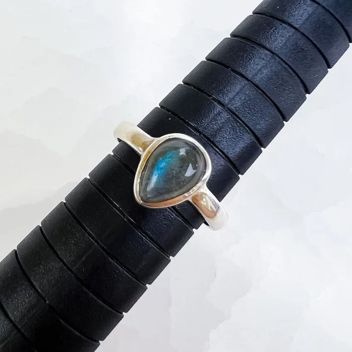 Rings Magic Crystals Labradorite Sterling 925 Silver Ring