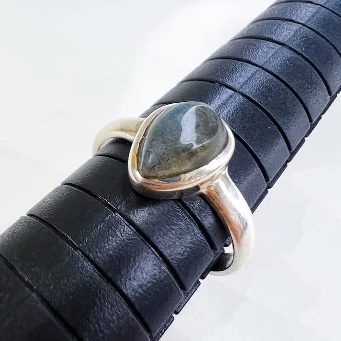 Rings Magic Crystals Labradorite Sterling 925 Silver Ring