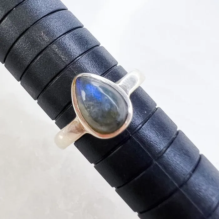 Rings Magic Crystals Labradorite Sterling 925 Silver Ring